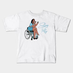 Sitting Pretty in Blue 2 Kids T-Shirt